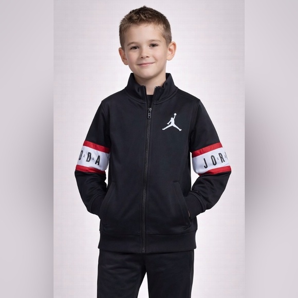 Jordan Other - Jordan Black Jacket with Red and White Accents